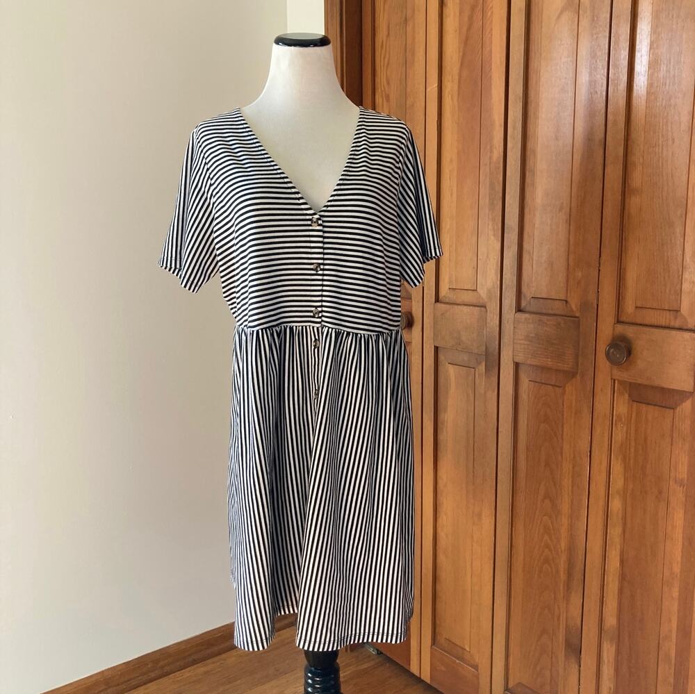 ASOS Stretch Striped Pullover Dress, Size 12